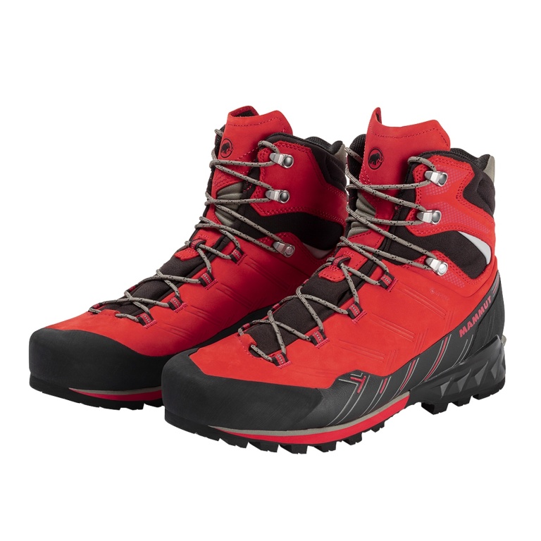 Mammut Hiking Boots Kento Advanced High GTX (Mountain Boots with limited crampon compatibility, waterproof) red Men